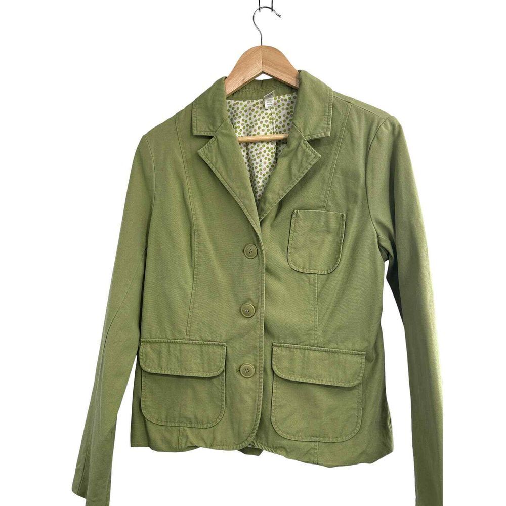 Old Navy Women's Green Double Breasted Blazer Large